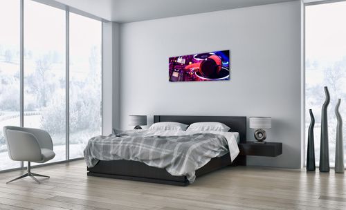 Obraz Na Płótnie - Studio Nagrań  - 100X40 Cm - Ab100X40-2404 na Arena.pl