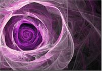 100 70CM OBRAZ PŁÓTNO FIOLETOWA RÓŻA PŁÓTNO RAMA