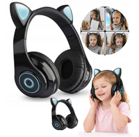 Słuchawki bezprzewodowe bluetooth nauszne prezent B39 CZARNE