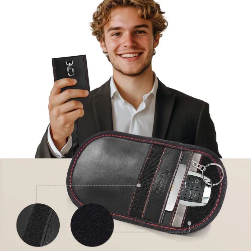 etui rfid tech-protect klr100 - czarno-czerwone na Arena.pl