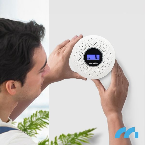 CERTYFIKOWANY CZUJNIK CZADU DYMU TLENKU WĘGLA SAFESENSOR BEZPRZEWODOWY 2w1 zdjęcie 3