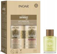 INOAR ABSOLUT DAYMOIST szampon + odżywka po keratynie 2x250ml + olejek 7ml