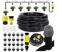 SYSTEM NAWADNIANIA KURTYNA WODNA ZRASZACZ MGIEŁKA OGRODOWA WĄŻ LETNI 20m