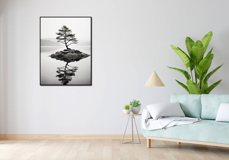 Plakat 75x100cm Samotne Drzewo zdjęcie 4