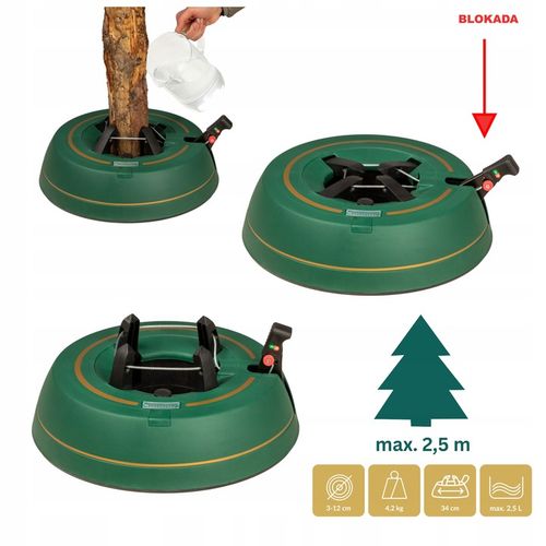 Stojak choinkowy KAMAI SELECT 2 do drzewka 2,5m ze wskaźnikiem wody na Arena.pl