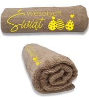 Ręcznik z HAFTEM prezent NA WIELKANOC NA ŚWIĘTA