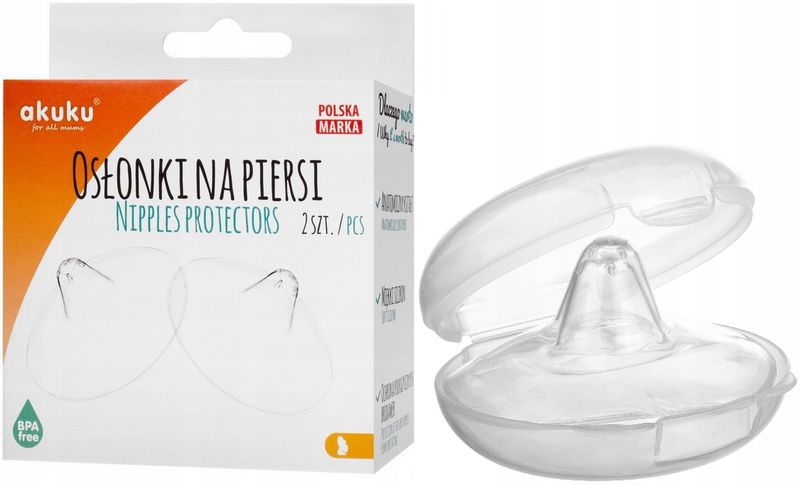 Akuku silikonowe osłonki na piersi 2 szt. zdjęcie 1
