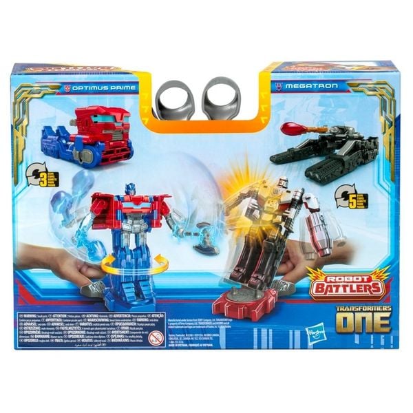 Hasbro Transformers One Figurki Optimus Prime vs Megatron Robot Battlers zdjęcie 6