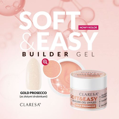 Claresa żel budujący Soft&Easy gold prosecco 45g na Arena.pl