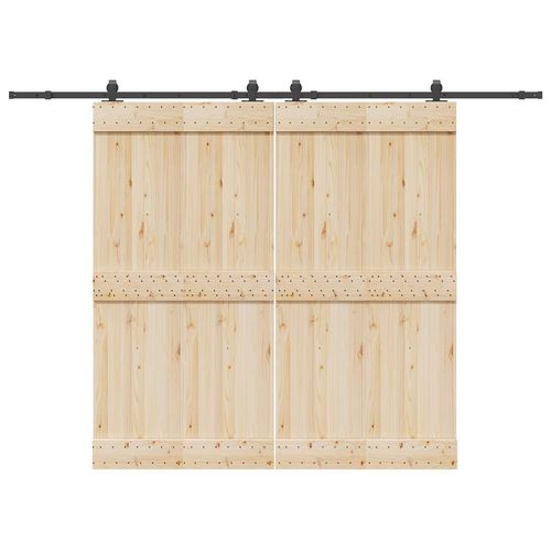 System do montażu drzwi przesuwnych, 305 cm, stal, czarny na Arena.pl