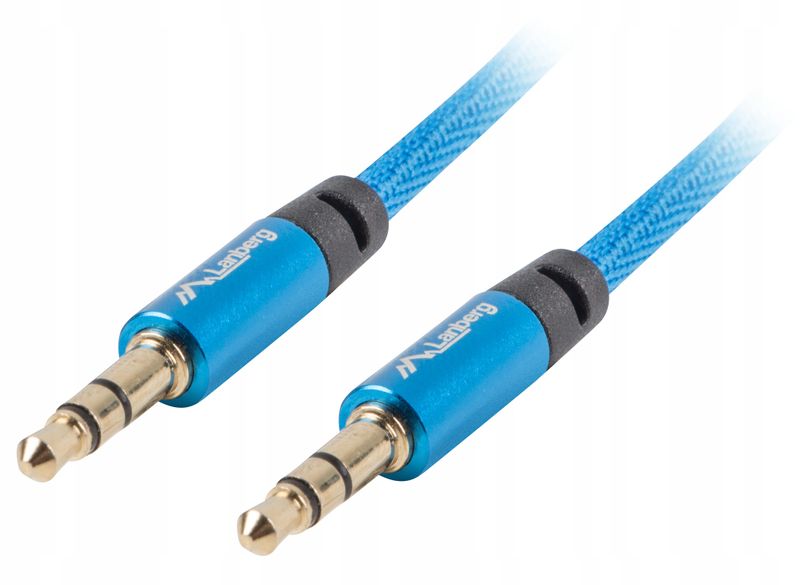 Premium Kabel audio Jack 3.5mm 1m aux GOLD zdjęcie 1