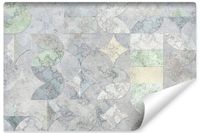 Fototapeta Do Salonu BETON Mur Abstrakcyjna Ornamenty 300cm x 210cm