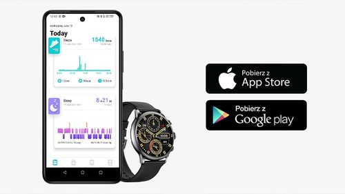 Elegancki Smartwatch Myphone Watch Elegant 2 Ip67 Amoled Rozmowy Czarny na Arena.pl