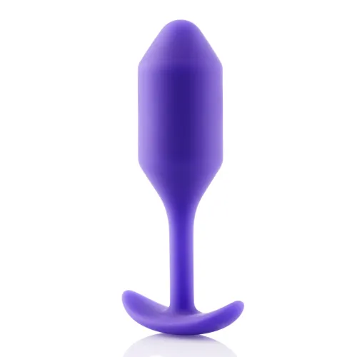 b-vibe snug plug 2 purple - anatomiczny model silikonowy, rozmiar m na Arena.pl
