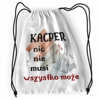 Plecak Dla Kacpra Sportowy Szkolny Worek Torba Z Nadrukiem Ze Zdjęciem