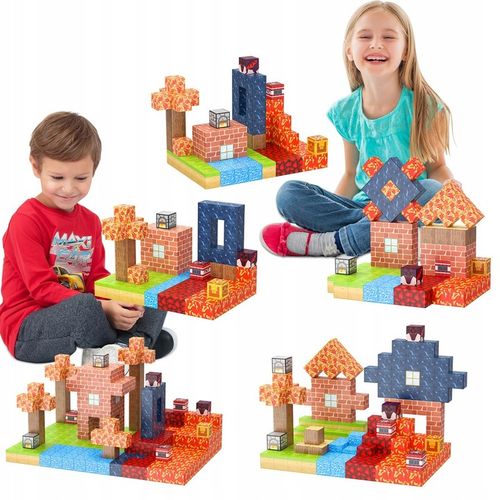 KLOCKI MAGNETYCZNE MAGNETYCZNY ZESTAW KLOCKÓW WYSOKA JAKOŚĆ 100PCS na Arena.pl