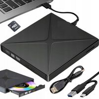 Zewnętrzny Napęd Przenośny DVD CD Odtwarzacz Czytnik płyt USB 3 SLIM