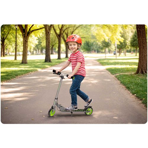 Hulajnoga Kodi szaro-zielona Ricokids na Arena.pl