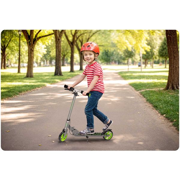 Hulajnoga Kodi szaro-zielona Ricokids zdjęcie 10