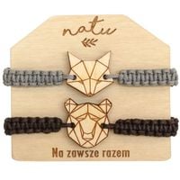 Zestaw bransoletek dla pary, przyjaciół ZWIERZĘTA NATU WYBÓR