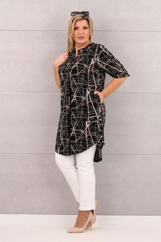 TUNIKA Z KIESZENIAMI DUŻE ROZMIARY POLSKI PRODUCENT SUKIENKA ELASTYCZNA na Arena.pl