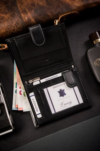 portfel męski skórzany n4l-rpvt-bl-9595 black na Arena.pl