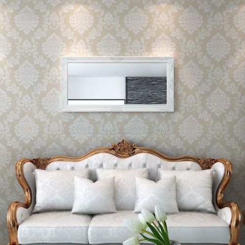Lustro Ścienne W Stylu Barokowym, 120X60 Cm, Białe na Arena.pl
