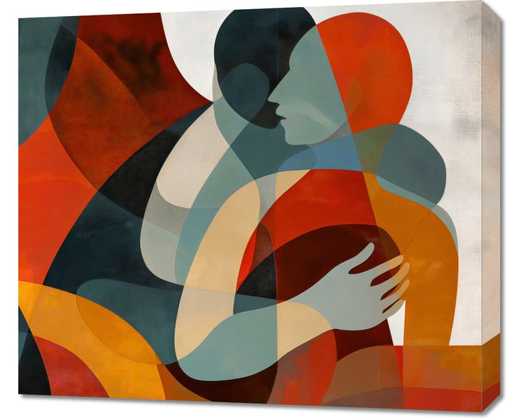 Obraz 70x60cm Objęcia zdjęcie 1