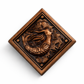 Mermaid | 6 cm | Metal | Przypinka | Resident Evil 8