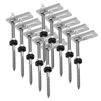 ZESTAW DWUGWINT M10X200 Z ADAPTEREM 10 SZT NA DACH SKOŚNY PŁASKI