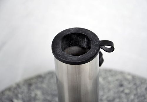 Podstawa z granitu i stali nierdzewnej okrągła z kółeczkami pod parasol 40k na Arena.pl