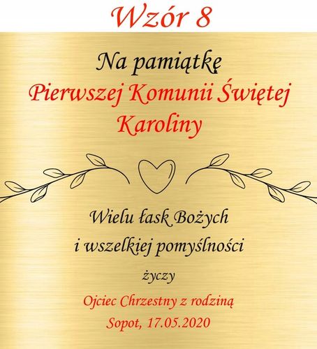 PUDEŁKO PREZENT GRAWER PAMIĄTKA PIERWSZEJ KOMUNII na Arena.pl