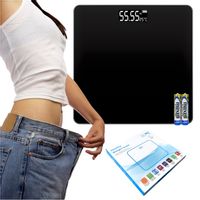 WAGA ŁAZIENKOWA ELEKTRONICZNA SZKLANA LED SLIM PRECYZYJNA 180 KG + BATERIE