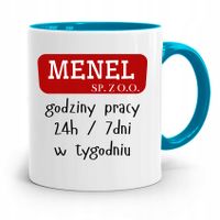 Dla Alkoholika Pijaka Kubek Błękitny Na Prezent Z Nadrukiem Ze Zdjęciem