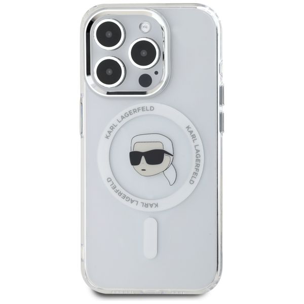 Etui Karl Lagerfeld do iPhone 15 Pro Max, Biały, MagSafe zdjęcie 3