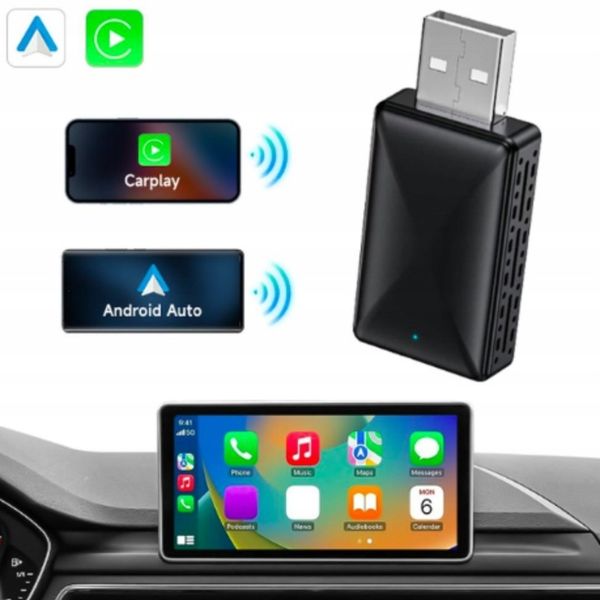 BEZPRZEWODOWY CARPLAY ADAPTER MINI USB DO ANDROID AUTO IPHONE IOS zdjęcie 2