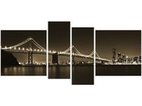 120CM 55 OBRAZ 4 ELEM MOST NOCĄ TANEL TEEMUSK ŚCIENNY