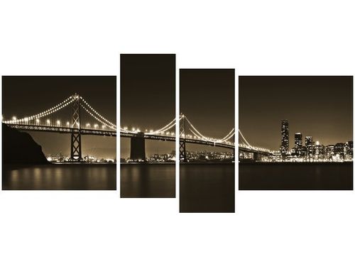 120CM 55 OBRAZ 4 ELEM MOST NOCĄ TANEL TEEMUSK ŚCIENNY na Arena.pl