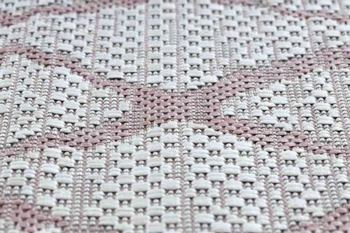 RUG/LU/VINEA/GRID/CREAM+POWDERPINK/120x170 na Arena.pl