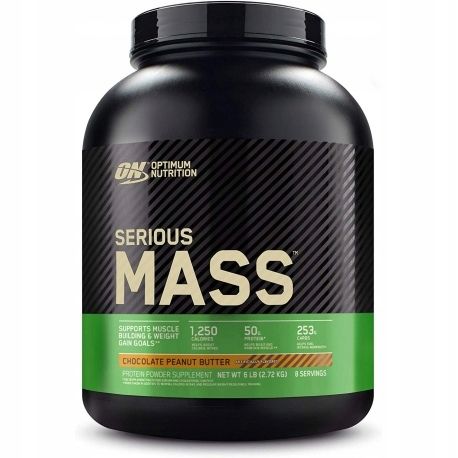 GAINER SERIOUS MASS OPTIMUM NUTRITION 2730g | Ciasteczkowy Ciastko z kremem na Arena.pl