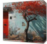 Obraz 40x40cm Widok Na Dawne