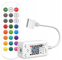 Kontroler taśm LED RGBW WiFi Android iOS +Pilot RF