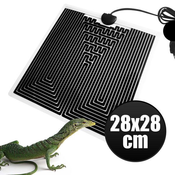 Mata grzewcza do terrarium 28x28cm zdjęcie 2