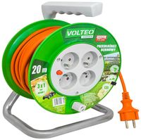 przedłużacz ogrodowy na bębnie 30m przewód h05vv-f 3*1.5mm - vt-415-3015
