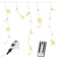 ZWISAJĄCE LAMPKI CHOINKOWE NA DOM 200 LED KURTYNA