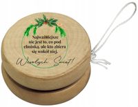 nadruk UV Drewniane JOJO prezent na mikołajki świąteczne wzory TWÓJ NAPIS