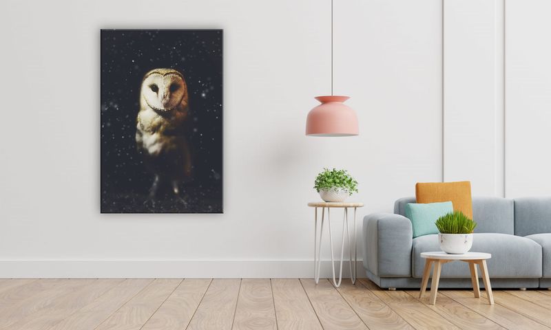 OBRAZ NA PŁÓTNIE 139 Sowa 60x90cm zdjęcie 5