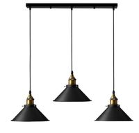 Lampa sufitowa metalowa klosz retro wisząca AT32-3SZ-Black