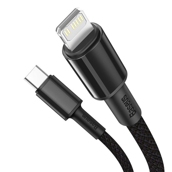 kabel usb-c do lightning baseus high density braided, 20w, 5a, pd, 2m zdjęcie 3