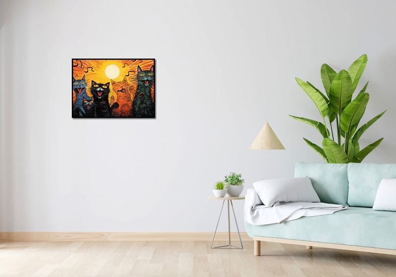 Plakat 70x50cm Kocie Koncertowanie zdjęcie 4